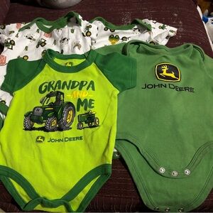 John Deere Baby Boy Bodysuits 3/6 months 4 pack